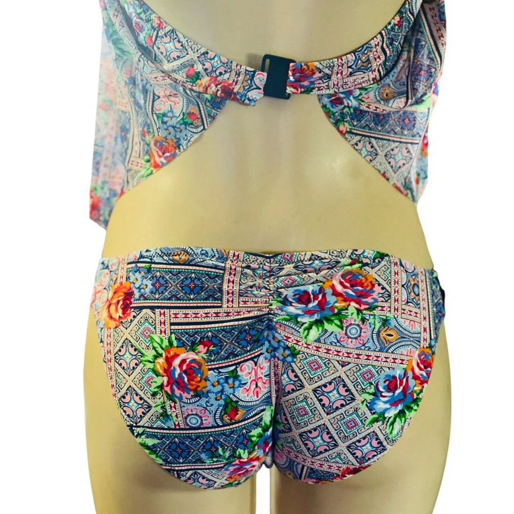 GOTTEX BY Profile Blush Turkish Delight Flyaway Tankini Top  & Bikini Bottom